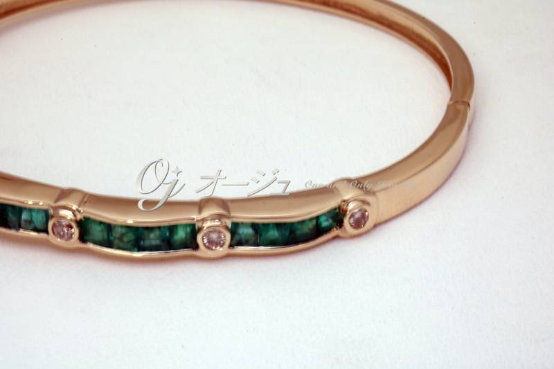 K18エメラルドバングル修理後